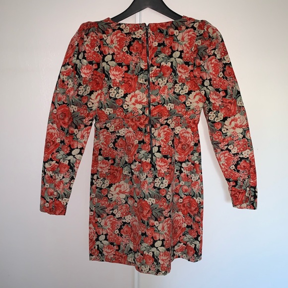 Free People Kapowski Mini Floral Rose Dress Size 0 - Picture 5 of 15